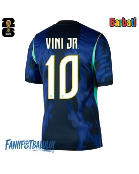 Brazilia Vinicius Junior #10 Tricou Fotbal Replică Mondial 2026 Barbati Deplasare Brazilia Vinicius Junior #10 Tricou Fotbal Replică Mondial 2026 Barbati Deplasare